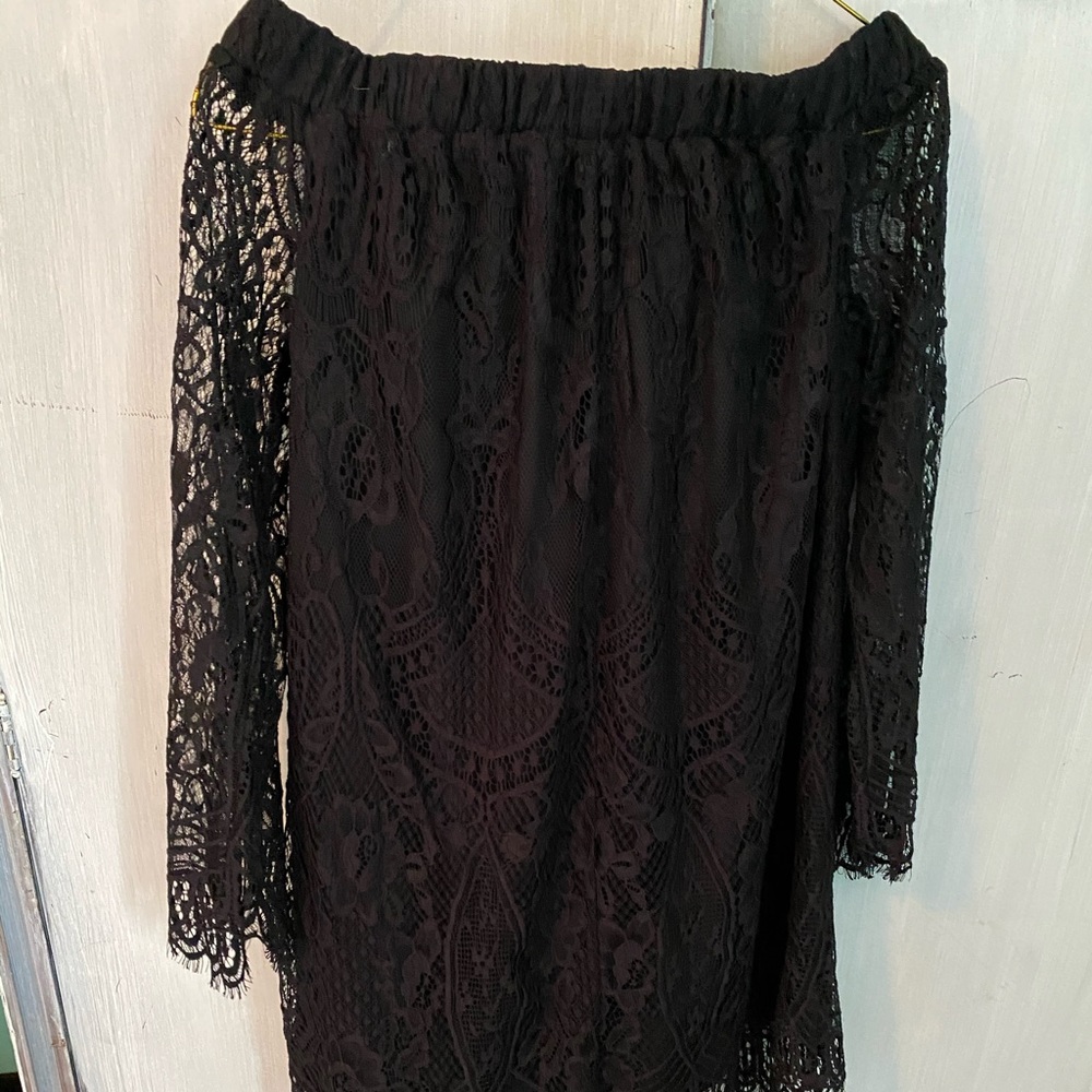 Off the shoulder lace dress